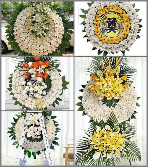 安徽池州市贵池区梅村镇霄坑村花圈速递